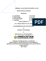 Engine Valve Thermal Analysis