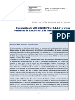 Circulación de Voc 202012/01 (B.1.1.7) Y Otras Variantes de Sars-Cov-2 de Interés para La Salud Pública en España