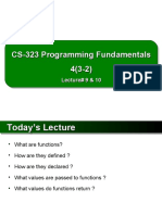 CS-323 Programming Fundamentals 4 (3-2) CS-323 Programming Fundamentals 4 (3-2)