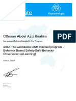 Certificate: Othman Abdel Aziz Ibrahim