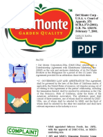 Del Monte Corp Case Report