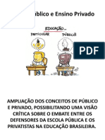 Ensino Público e Ensino Privado