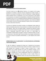 Antecedentes Historicos de Las Pruebas Actuales