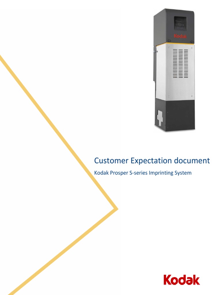 Kodak Prosper S-Series - Customer Expectations Documents - EAMER-rev RK ...
