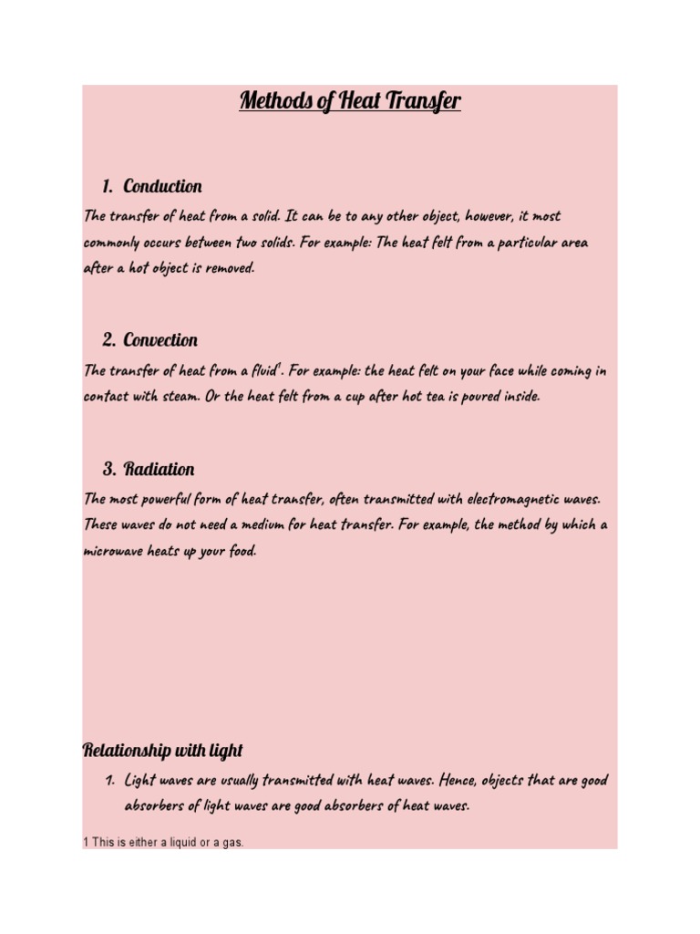 Understanding Heat Transfer Methods | PDF