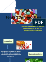 Antibióticos: clasificación y mecanismos de acción