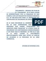 Plan de Contingencia Para Establecimiento Mayores a 100m2