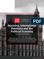 Lse Business International Relations and The Political Economy Online Certificate Course