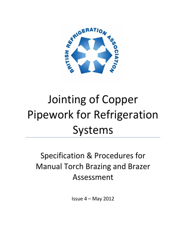 BRA Jointing Cooper Brazing Procedure PDF Pipe (Fluid Conveyance