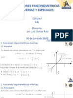 Sesión 9 - U2 - Funciones Trigonometricas Inversas y Especiales