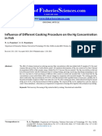 Influence of Different Cooking Procedure On The HG Concentration in Fish