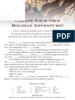 Create Your Own Holiday Adventure Activity
