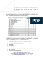 Abertura de Tomada de Preços Ref. Ao Processo de Compras #03/2021. Objeto