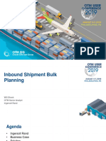 Inbound Shipment Bulk Planning