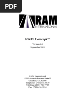 RAM Concept Manual