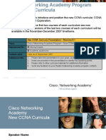 Topic: New CCNA Curricula Presentation - Revision 5.1