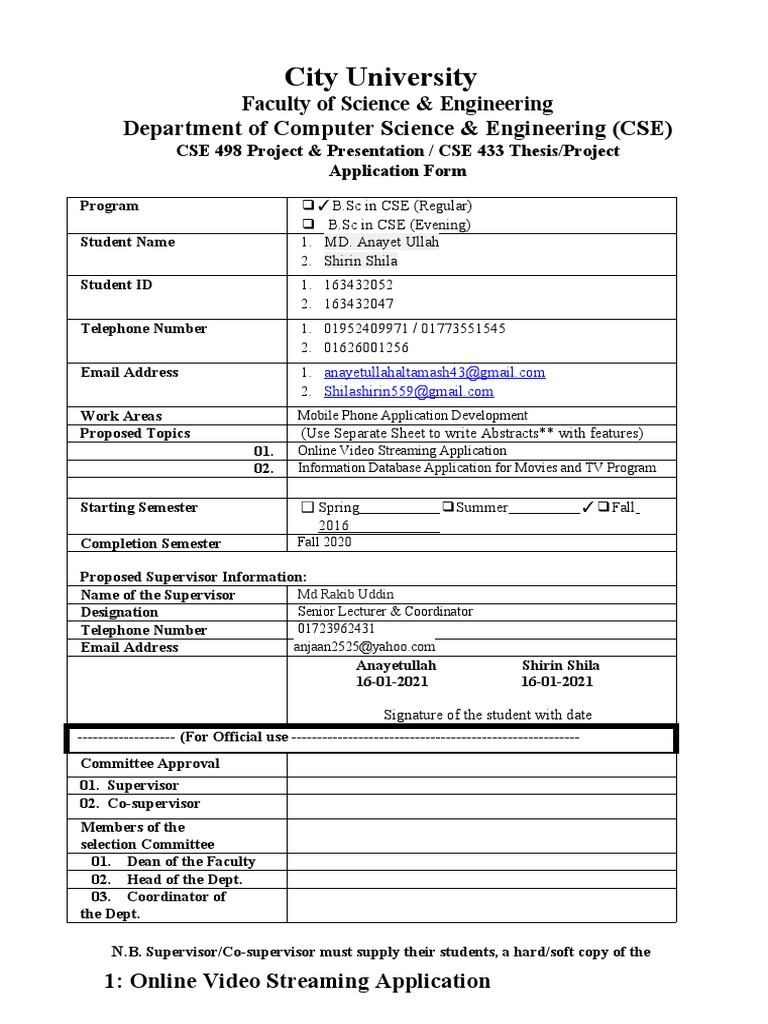 CSE Project Application: Video Apps | PDF | Streaming Media | Databases