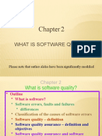 What Is Software Quality: Please Note That Author Slides Have Been Significantly Modified