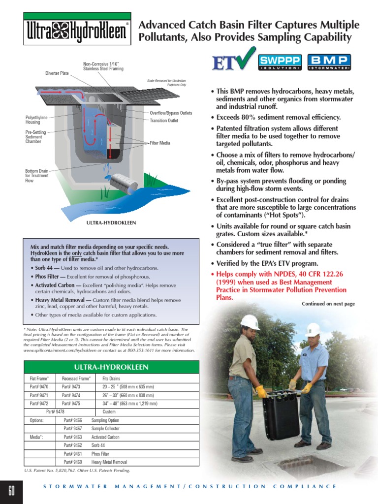 HydroKleen Grate Lifter PDF Storm Drain Filtration