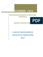 Plan Prevencion de Corrupcion DDEO   2017
