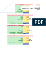 Assessed Value Initial Cost - Depreciated Value: Years Per Year