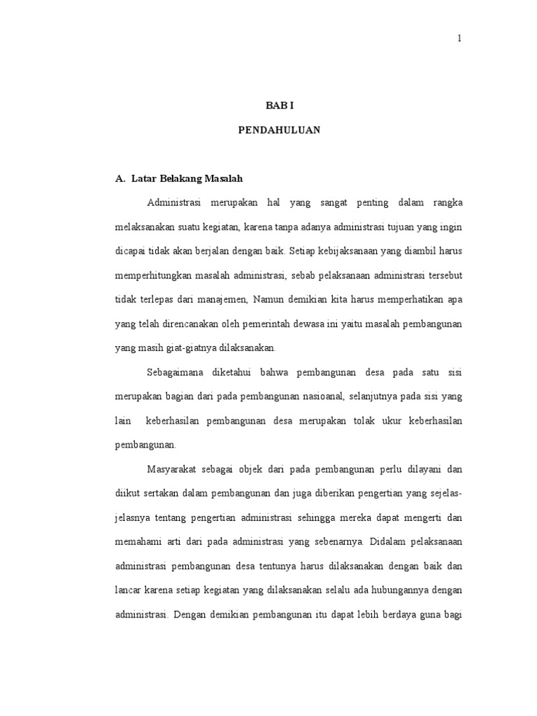 Makalah Mekanisme Penyusunan Pembangunan Daerah