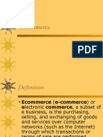 E Commerce Intro