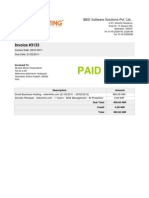 Invoice #3133: IBEE Software Solutions Pvt. LTD.