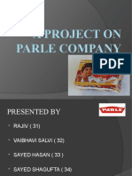 A Project On Parle Company