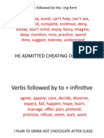 Infinitive and - Ing Form