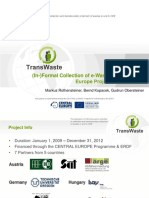 (In-) Formal Collection of E-Waste - The Central Europe Project Transwaste