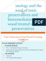 Biotechnology and the disposal of toxic preservatives