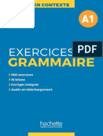 En Contexte Exercices de Grammaire a1