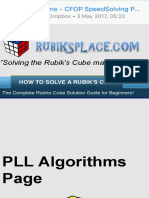 PLL Algorithms - CFOP SpeedSolving PLL #21 Cases