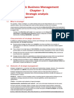 SBM Study Manual-Chapter-1 Strategic Analysis-Theory