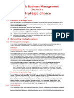 SBM Study Manual-Chapter-2 Strategic Choice-Theory