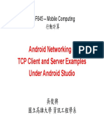 Android Networking - TCP Client and Server Examples Under Android Studio