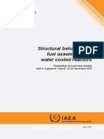 Struct Behavior of Fuel Assys For Water-Cooled Nuclear Reactors (IAEA TECDOC-1454) (2005)