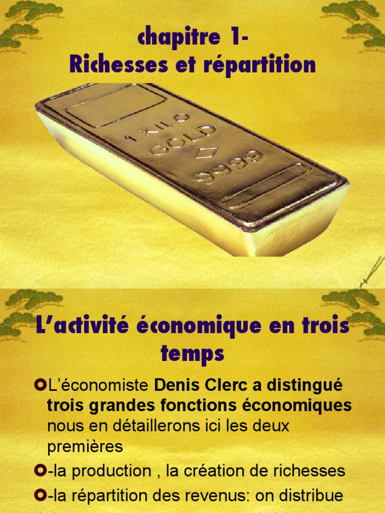 Répartition des richesses économiques | PDF | Produit intérieur brut ...