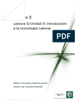 Lectura 5 - Unidad 5 - Introducción A La Toxicología Laboral