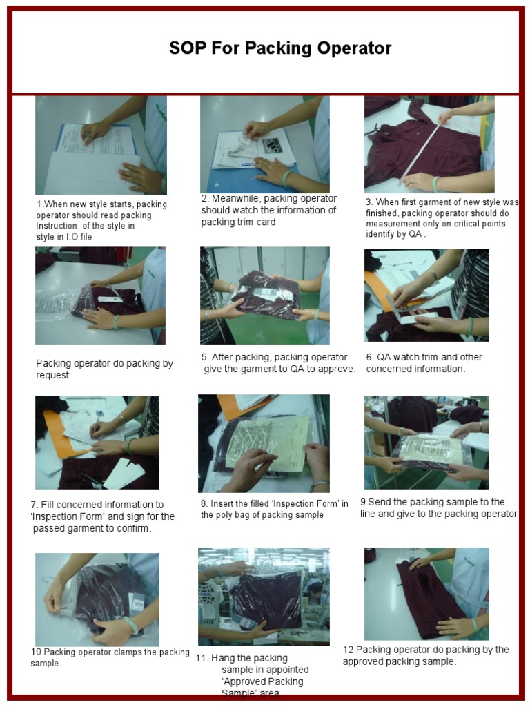 SOP For Packing Operator PDF