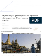El Ejército de Myanmar y El Golpe de Estado