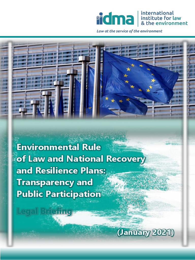 Environmental Rule of Law and National Recovery and Resilience Plans ...