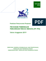 PANDUAN PENYUSUNAN PROPOSAL PP-PTS 2019