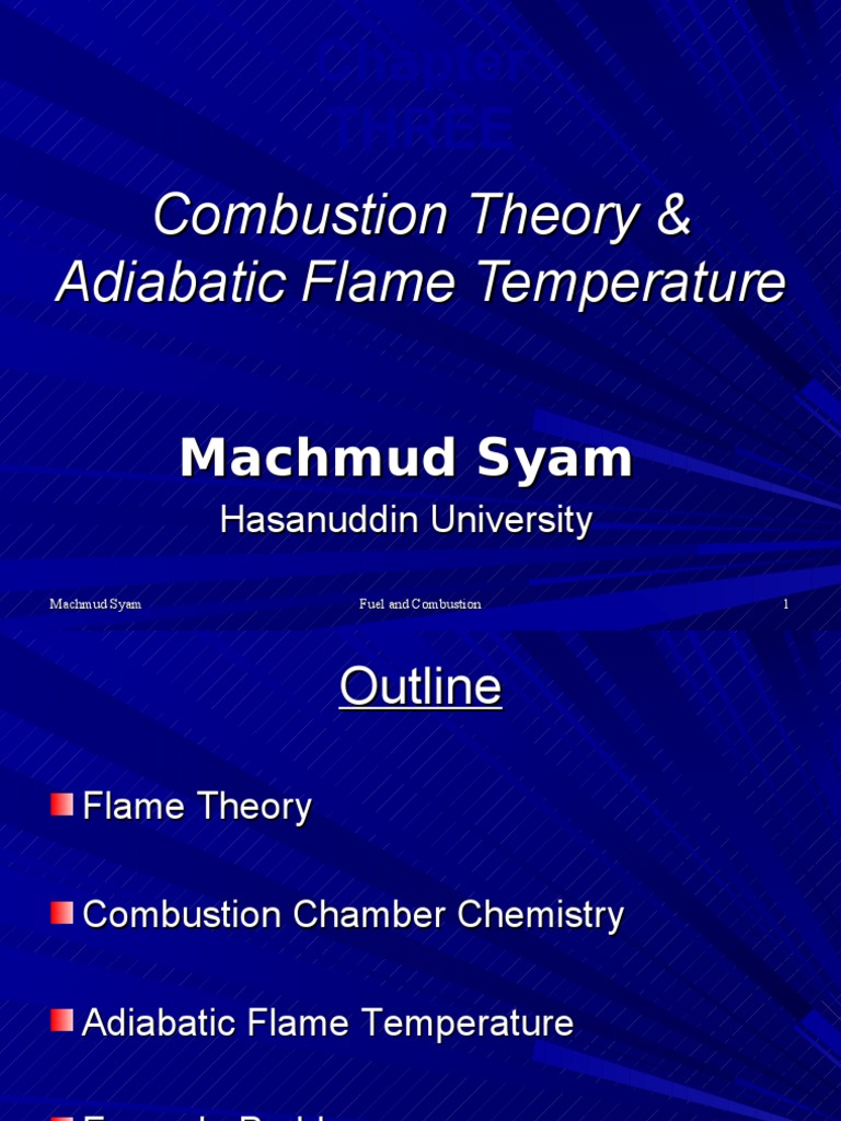 Combustion_Theory Combustion Thermodynamics
