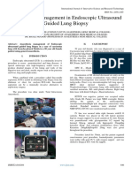 Anaesthesia Management in Endoscopic Ultrasound Guided Lung Biopsy