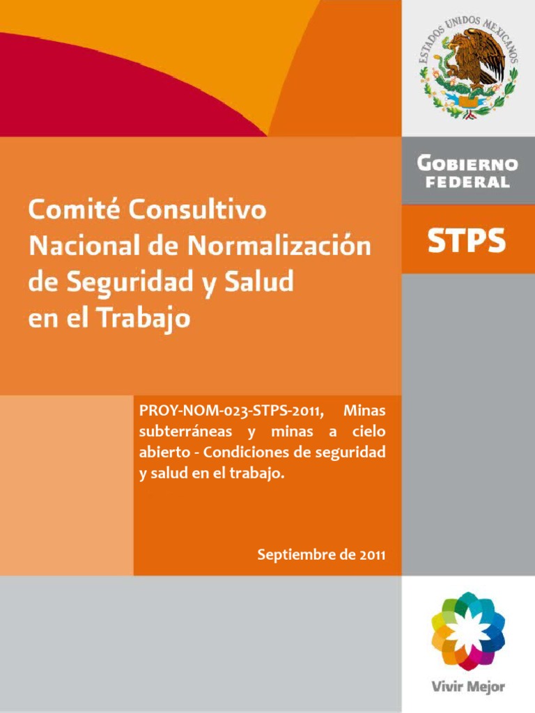 PROY-NOM-023-STPS-2011 Final Preliminar | PDF | Minería | México