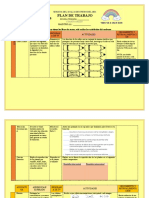 Plan de trabajo semanal 4to grado