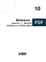 Science10 Q1 Mod5 Evidences of Plate Movements