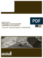 Theory Assessment Answers: Bsbsus201A Participate in Environmentally Sustainable Work Practices